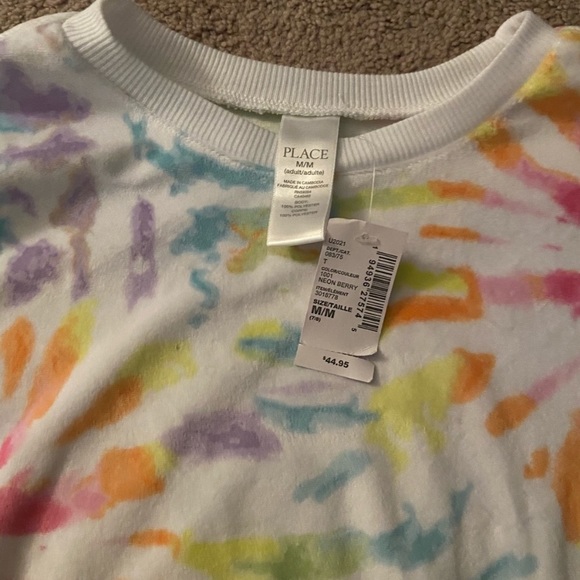 Mommy and Me Velour Tie Dye Sweat Suit Set - Picture 3 of 3